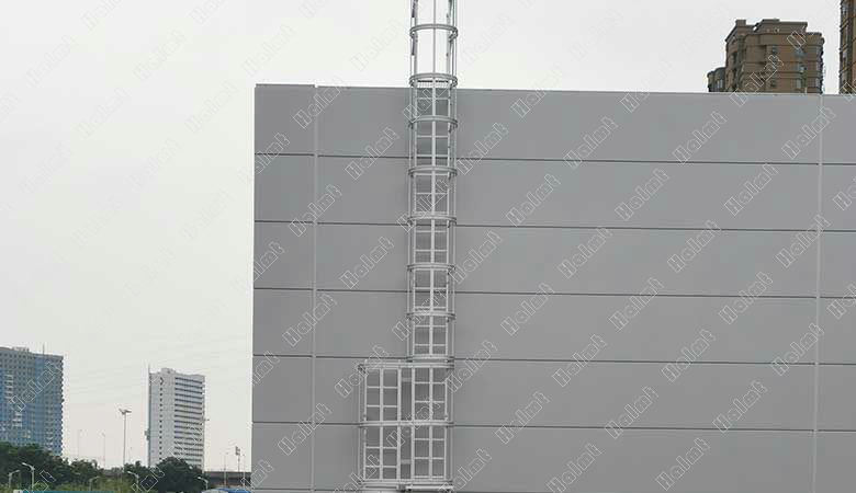 Aluminum Caged Ladder